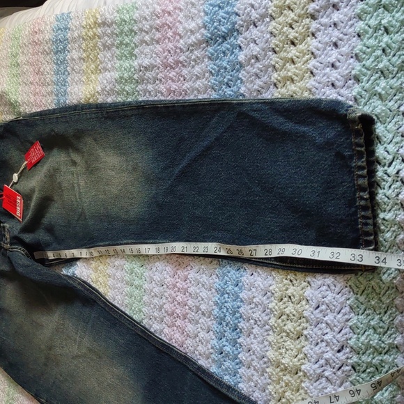 NWT Diesel Size 38 Slim Fit Mid Waist Straight Leg Button Fly 1995 Jeans 09C04 - Picture 9 of 16